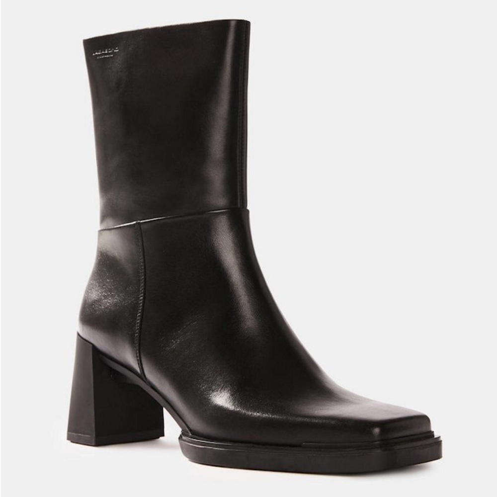 VAGABOND SHOEMAKER Black Edwina Leather Boots Size 38